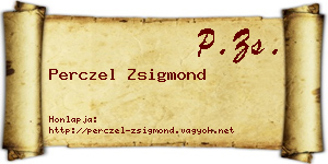 Perczel Zsigmond névjegykártya